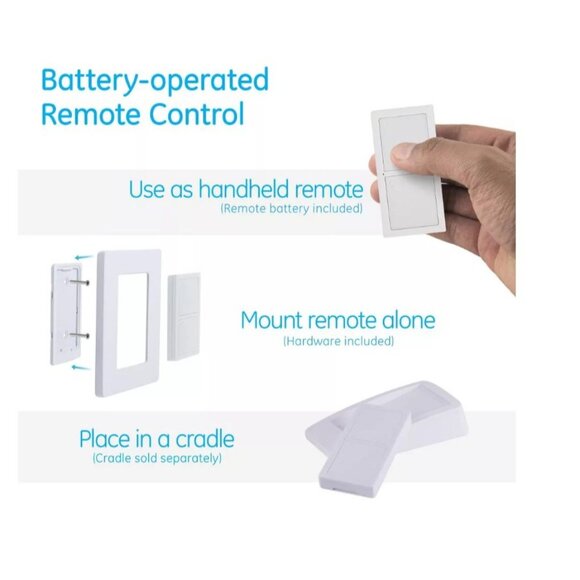 GE MySelectSmart Wireless Remote Control Light Switch 1 Outlet White - Picture 9 of 10